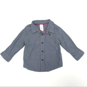 Baby Club chambray button down, 6-9 months